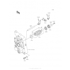 Gear change drum/shift fork(s)