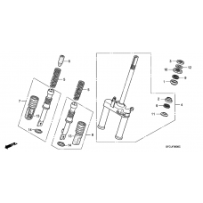 Front fork/steering stem
