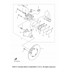 Rear brake caliper