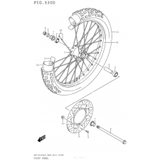 Переднее колесо (Dr-Z125Ll5 E33)