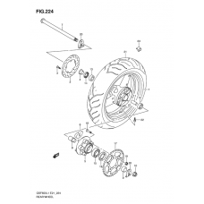 Rear wheel complete assy              

                  Gsf650ul1 e21