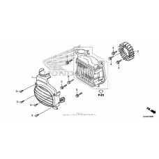 Cooling fan + radiator cover