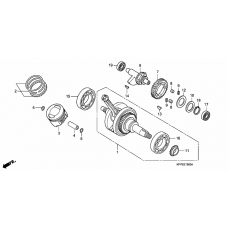 Crank shaft/piston