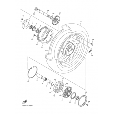 Rear wheel complete assy