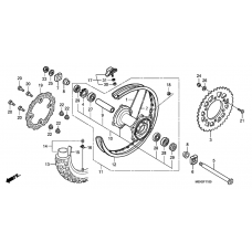 Rear wheel complete assy