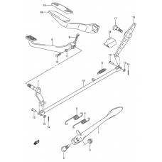 Stand - rear brake