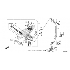 Front brake master cylinder
