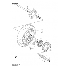 Rear wheel complete assy              

                  Gsr750l2 e24