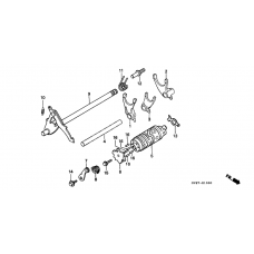 Gearshift drum/ gearshift fork