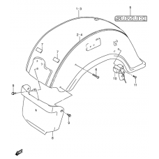 Rear fender              

                  Model k3/k4