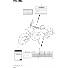 Информационные наклейки (Vl800L5 E03)