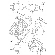 Crankcase cover ass`y (v