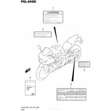 Информационные наклейки (Gsx-R1000Al7 E03)