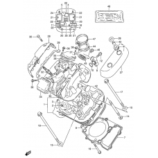 Cylinder head              

                  Front