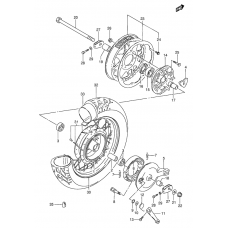 Rear wheel complete assy