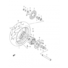 Rear wheel complete assy