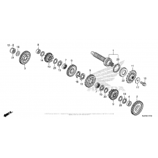 Transmission (ctx700nd) (countershaft)