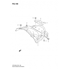 Rear fender extension