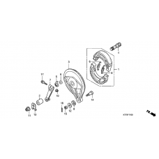 Rear brake panel