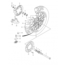 Rear wheel complete assy