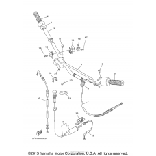 Steering handle cable