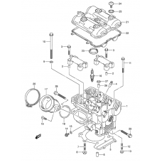 Rear cylinder head