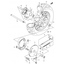 Rear wheel complete assy