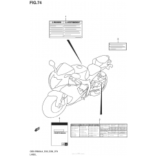 Информационные наклейки (Gsx-R600L4 E28)