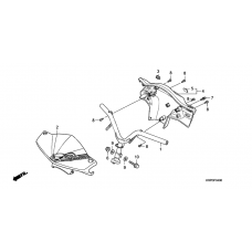 Steering handle/handle co ver