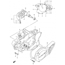 Crankcase cover- water pump