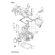 Rear cylinder head