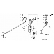 Rear brake master cylinder