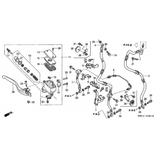 Fr. brake master cylinder              

                  NT650V2/3/4/5