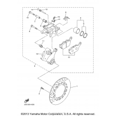 Rear brake caliper