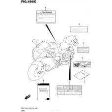 Информационные наклейки (Gsx-R750L5 E33)