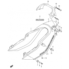 Seat tail cover              

                  Gsf1200szk5