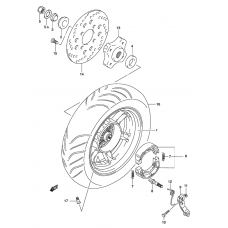 Rear wheel complete assy