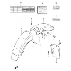 Rear fender              

                  Model t/w/x