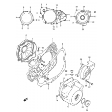 Crankcase cover ass`y (v              

                  Dr-z4ooy/k1/k2/k3/k4