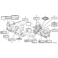 Caution label              

                  GL18009) (GL1800A-BR/KO/SI