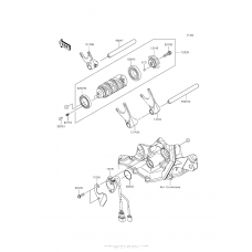 Gear change drum/shift fork(s)