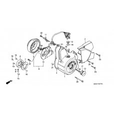 Left crankcase cover/ generator              

                  C90MF/MG/MN