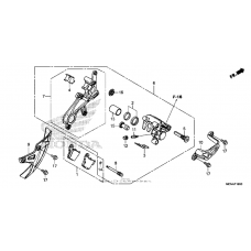 Rear brake caliper