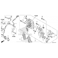 Right front brake caliper