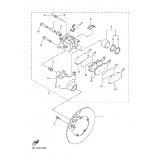 Rear brake caliper