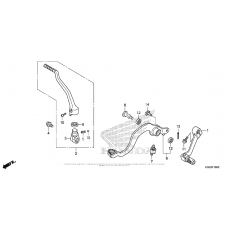 Pedal + kick starter arm