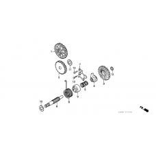 Kick starter spindle