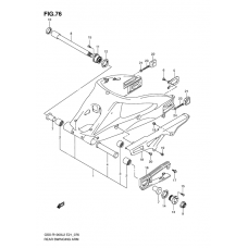 Rear swinging arm