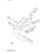 Rear swinging arm