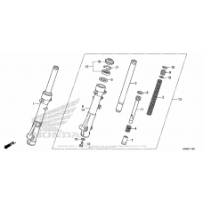 Вилка передней оси